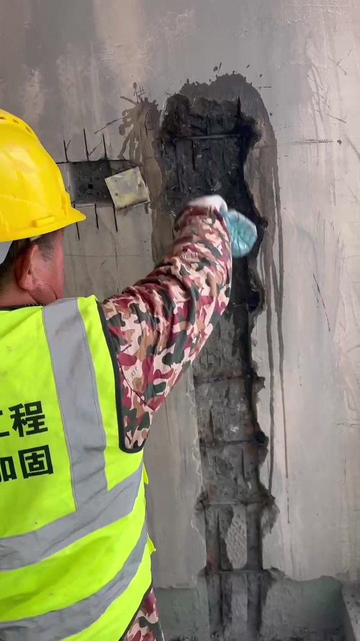 株洲某框剪结构高层剪力墙钢筋加固修复
